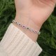 925 Sterling Silver Bracelet - Colored Zircon