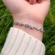 925 Sterling Silver Stars Bracelet - White Zircon