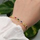 925 Sterling Silver Colored Zircon Bracelet - Multi Colored Bracelet