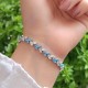 925 Sterling Silver Colored Zircon Bracelet - Multi Colored Bracelet