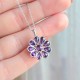 925 Sterling Silver Rose Shape Necklace