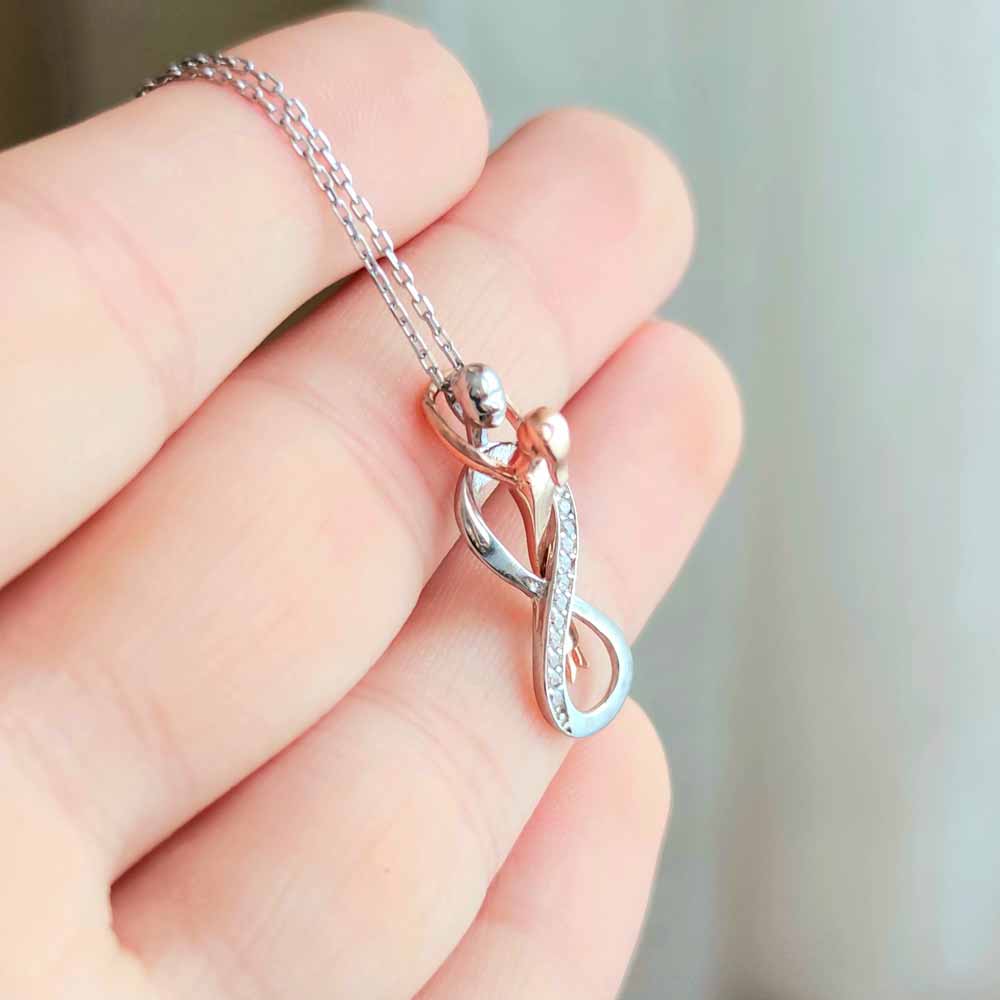 925 Sterling Silver Romantic Hug Necklace