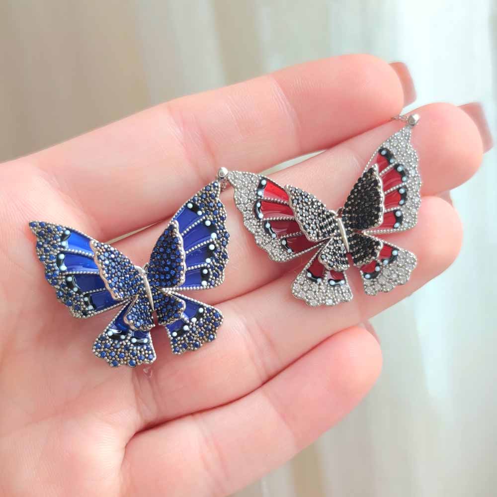 925 Sterling Silver Romantic Butterfly Necklace