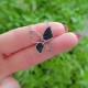 925 Sterling Silver Romantic Butterflies Dancing Necklace - colored Zircon