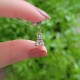 925 Sterling Silver Eiffel Tower Necklace - White Zircon