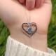 925 Sterling Silver Hearts Necklace - White Zircon