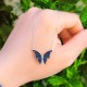 925 Sterling Silver Romantic Dancing Butterfly Necklace