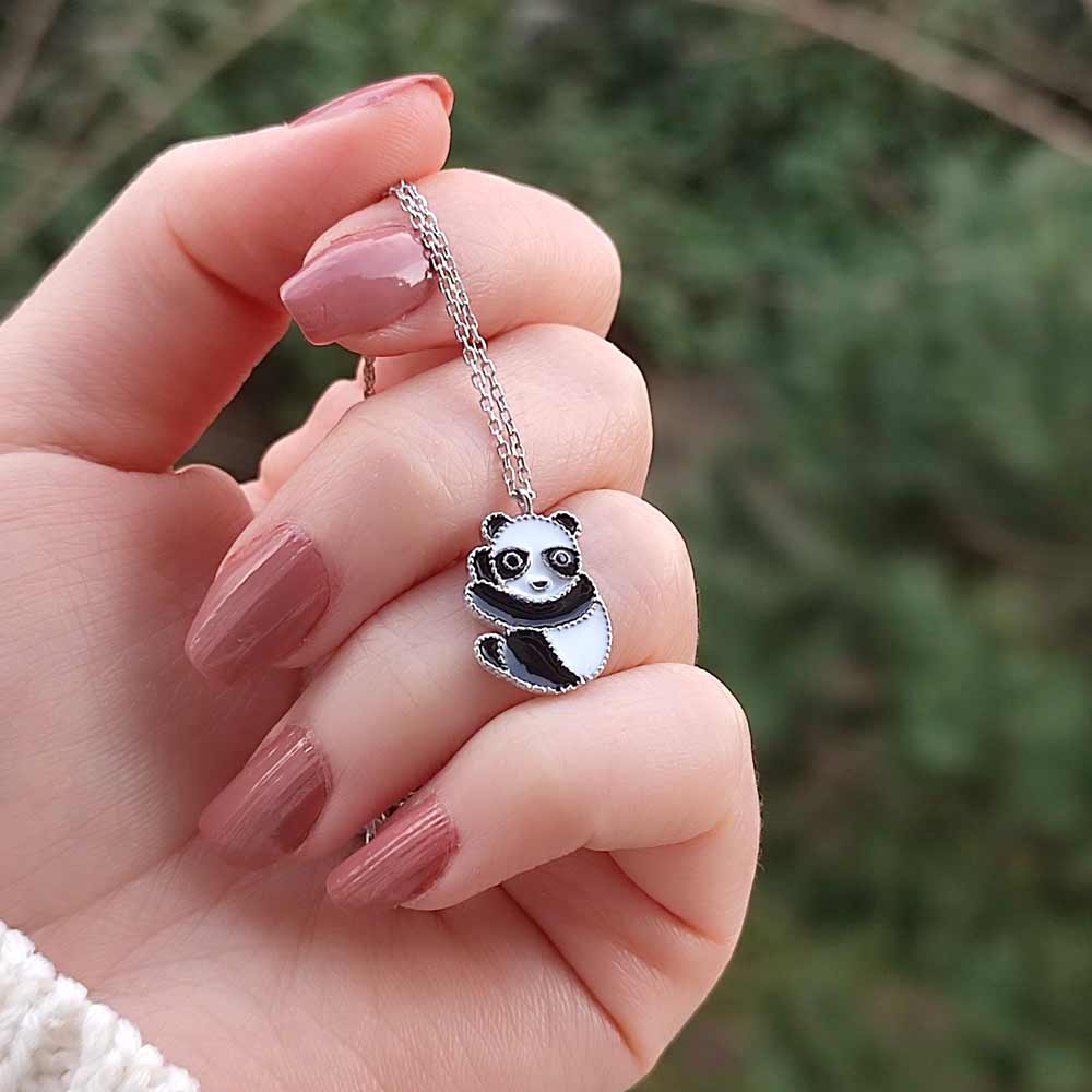 925 Sterling Silver Panda Necklace