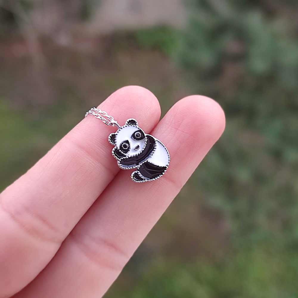 925 Sterling Silver Panda Necklace