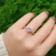 925 Sterling Silver Heart Ring - Colored Zircon