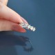 925 Sterling Silver White Zircon Ring - White Zircon