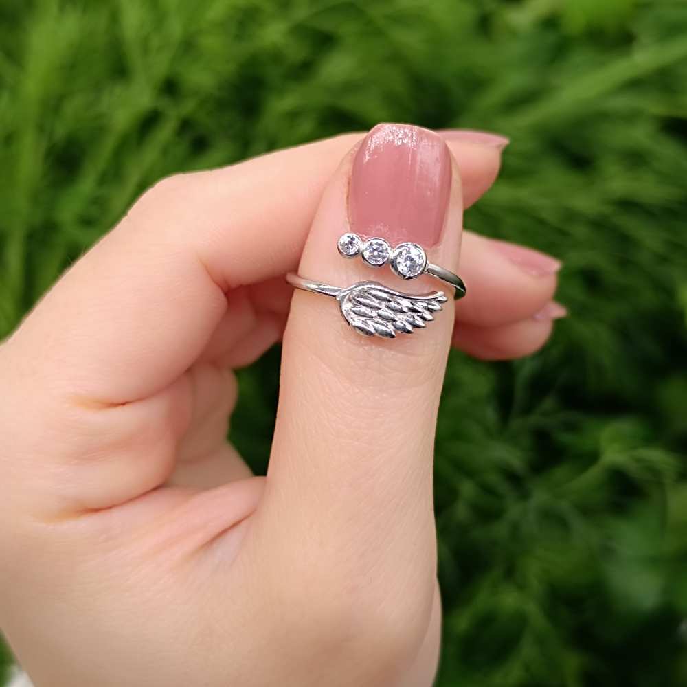 925 Sterling Silver Baguette Ring - White Zircon