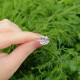 925 Sterling Silver Baguette Ring - White Zircon