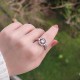 925 Sterling Silver Baguette Ring - White Zircon