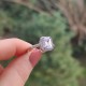 925 Sterling Silver White Zircon Ring - White Zircon